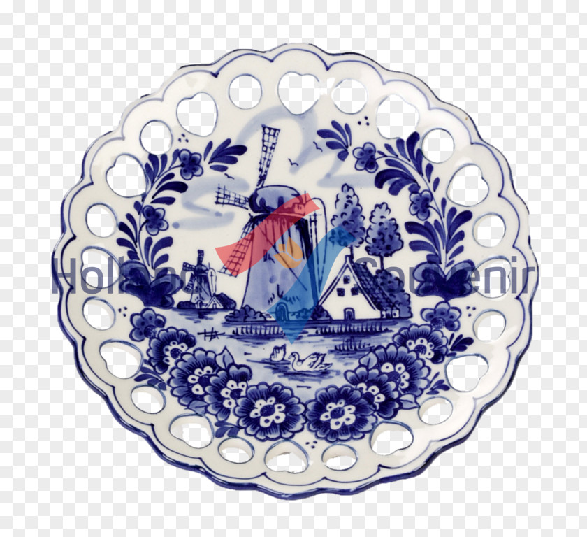 Plate Delftware Saucer Blue And White Pottery PNG