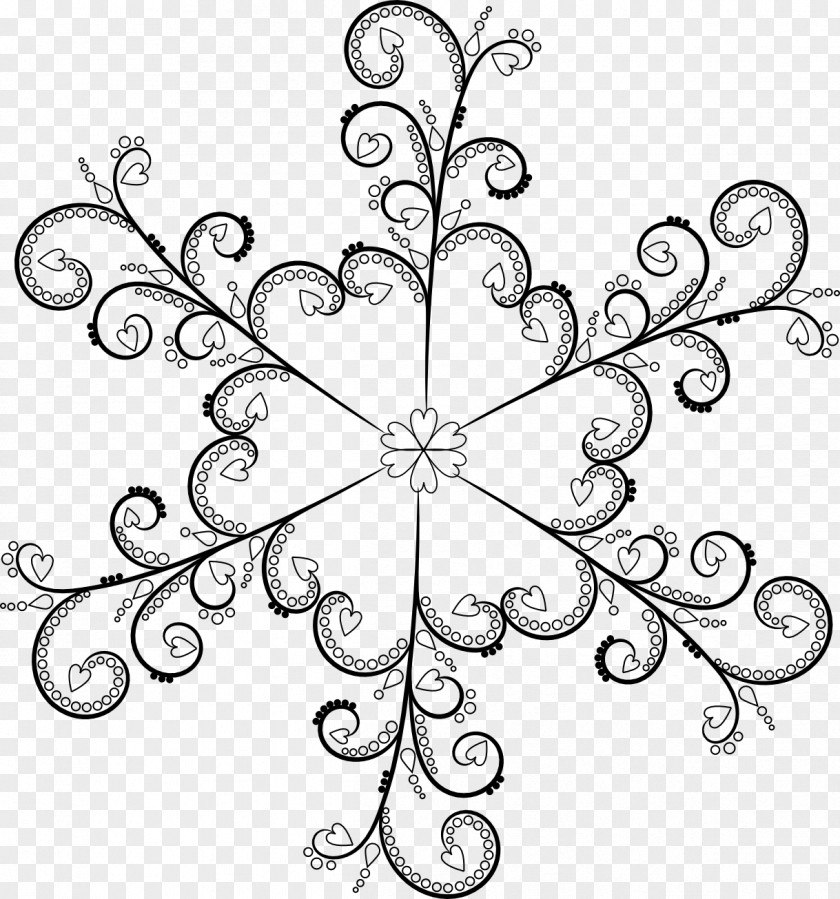 Royal Icing Snowflake Shape Pattern PNG