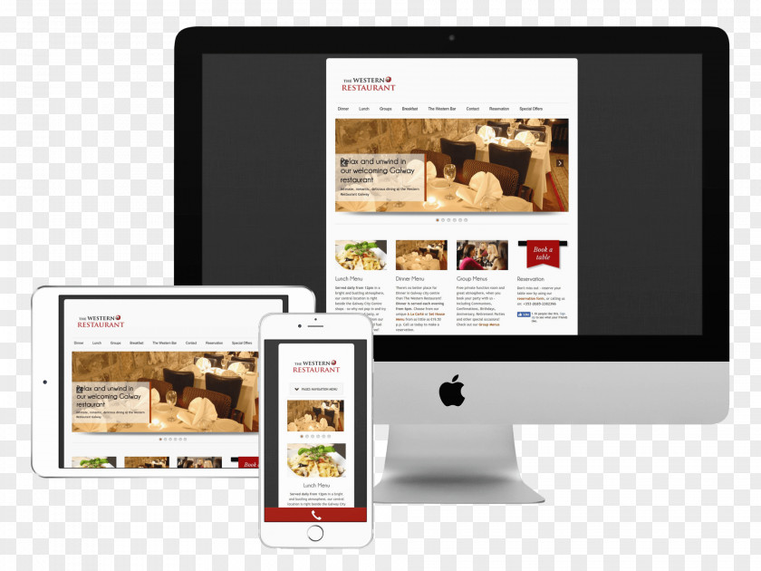 Western Cuisine Responsive Web Design The Restaurant McSwiggans Bar & PNG