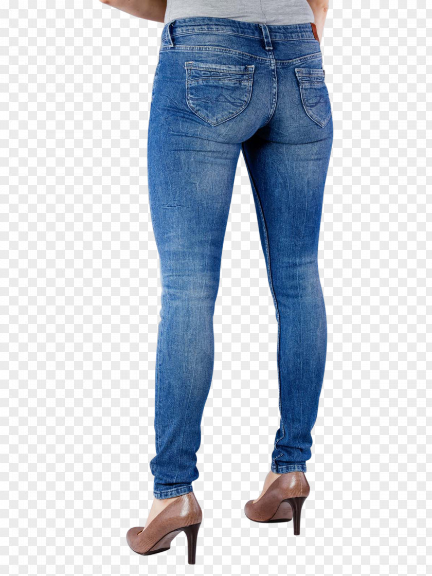 Jeans Denim Waist Leggings PNG