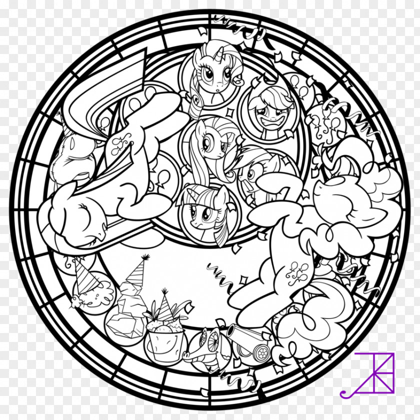 Beauty Compassionate Printing Pinkie Pie Window Coloring Book Stained Glass PNG