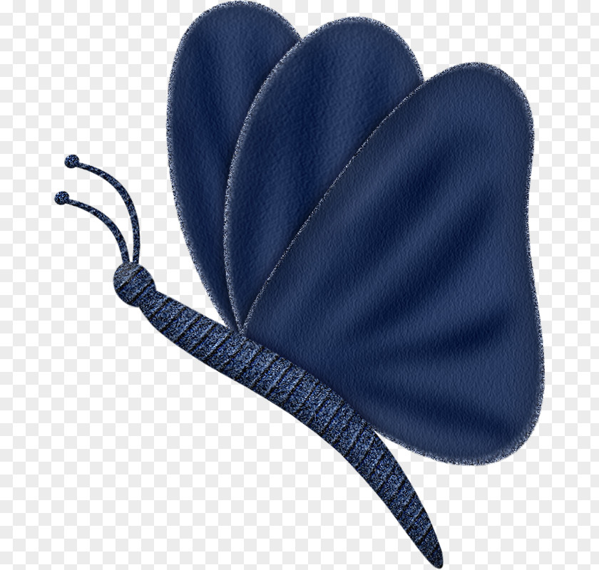 Blue Butterfly Textile PNG