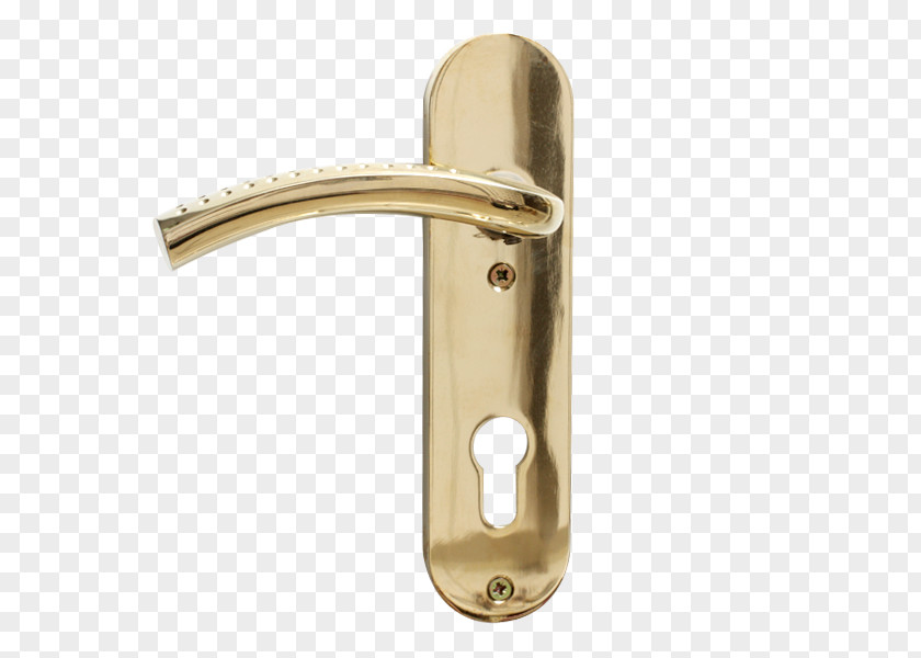 Brass Material Door Handle 01504 PNG