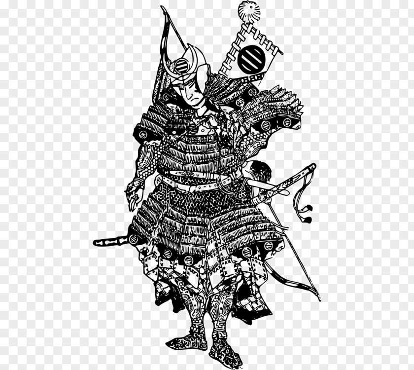 Samurai Costume Design Knight Cartoon PNG