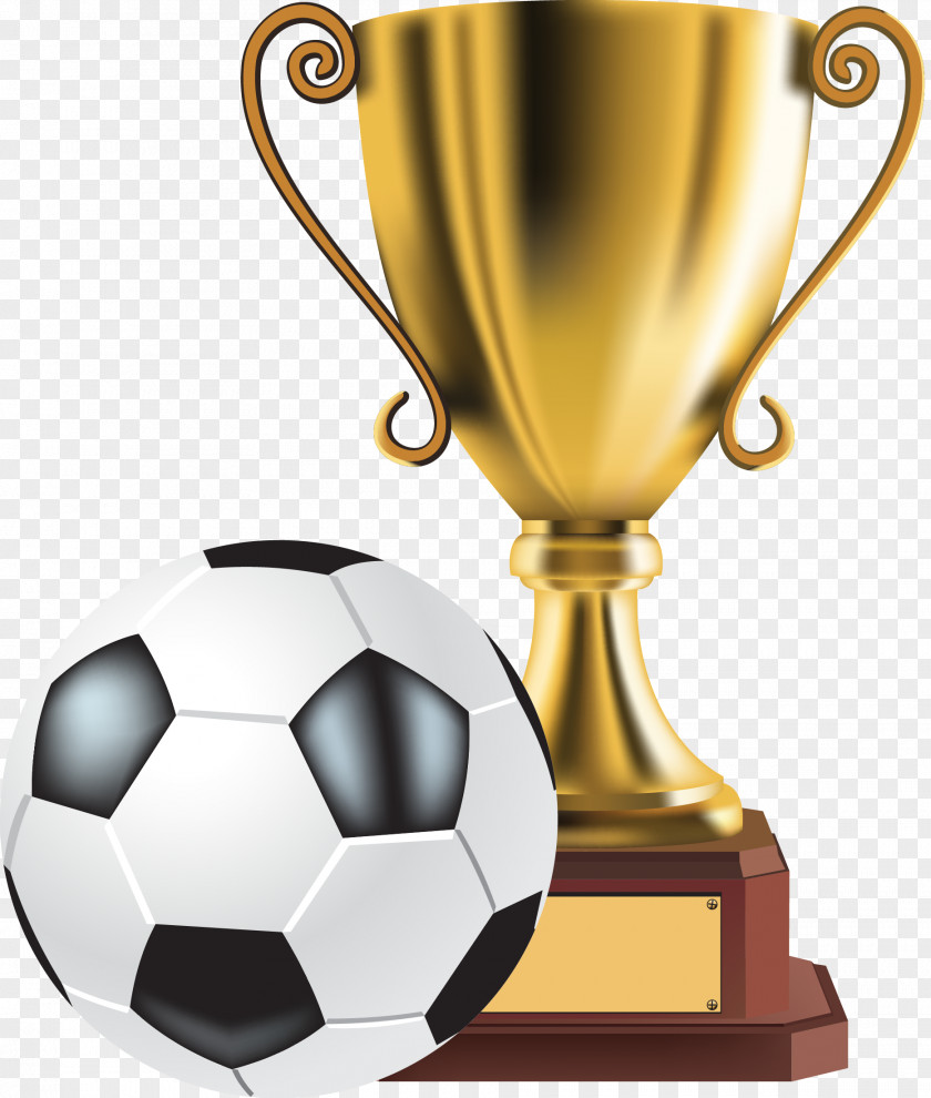 Soccer Trophy Gold Medal Clip Art PNG