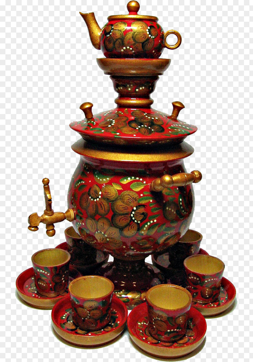 Teapot Samovar Towel Russian Cuisine PNG