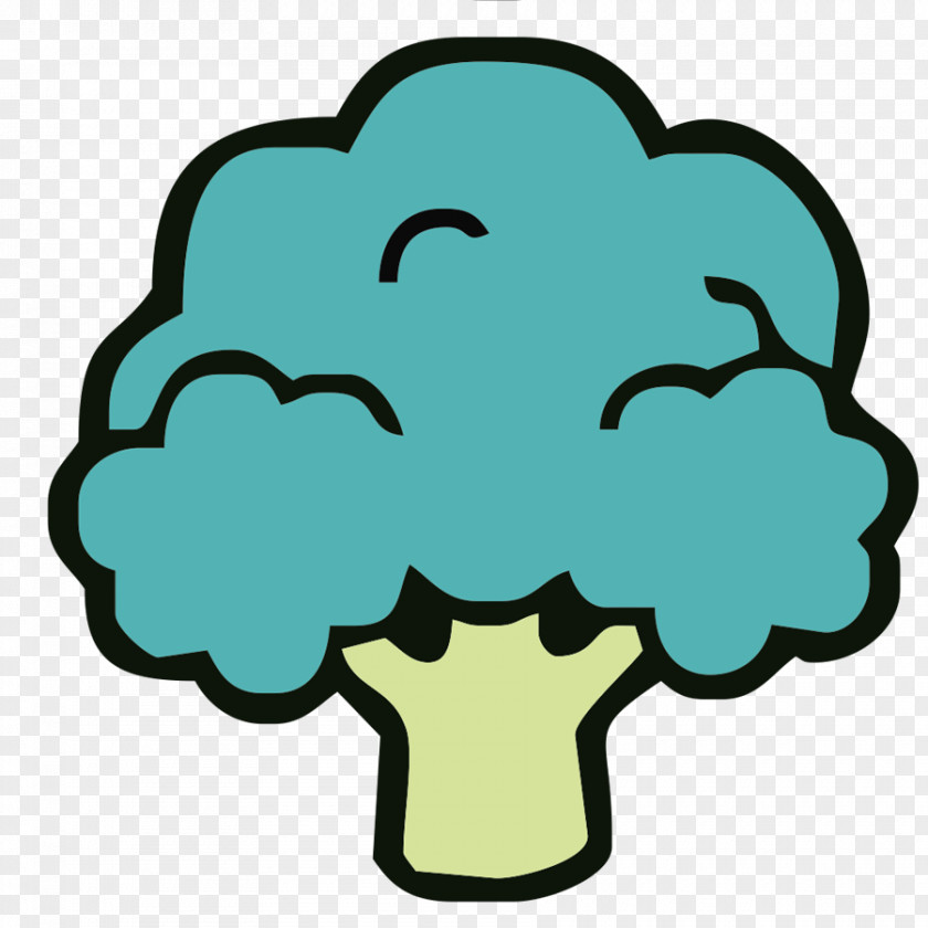 Cartoon Hand-painted Broccoli Vegetable Drawing PNG