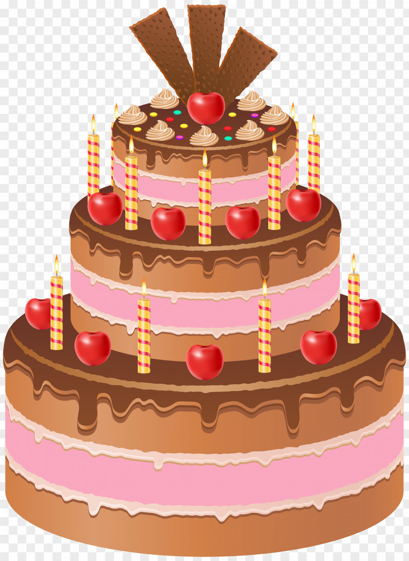 Chocolate Cake Birthday Torte Sugar Decorating PNG