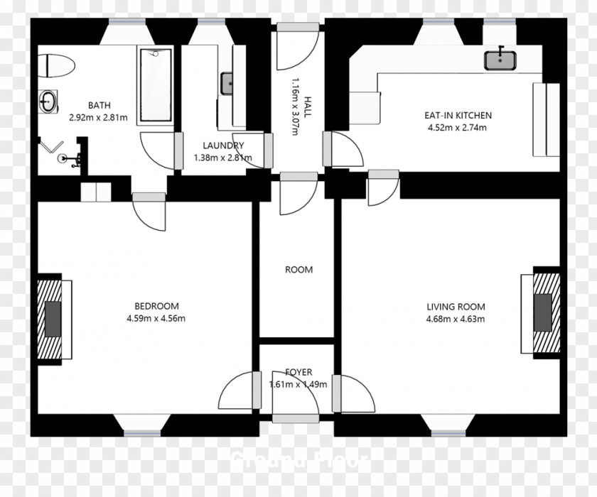 Cottage Floor Plan Embleton Alnmouth Drawing PNG