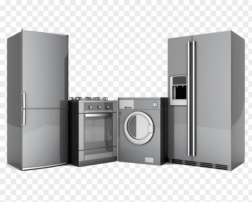 Kitchen Appliances Home Appliance Washing Machine Clothes Dryer Refrigerator Major PNG