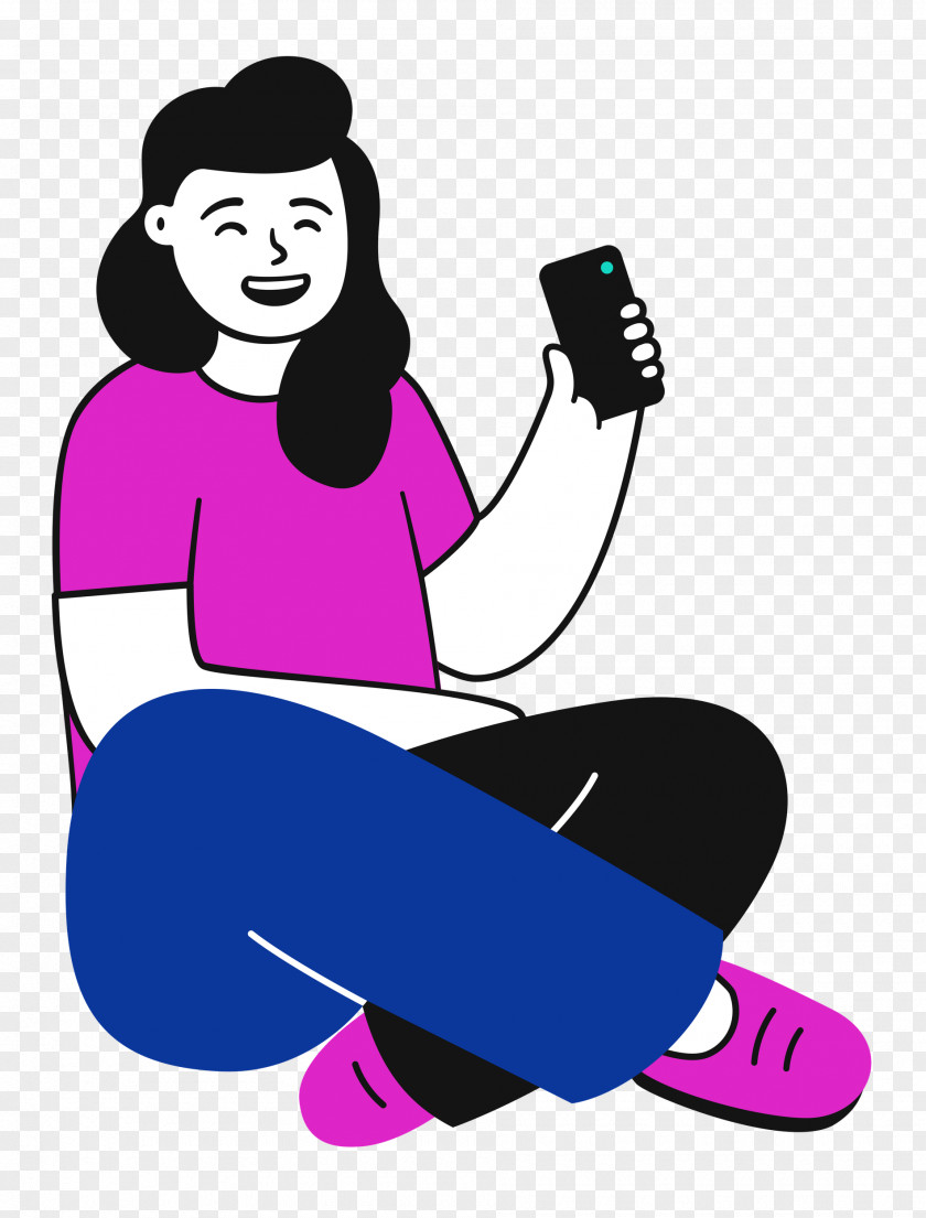 Sitting On Floor Sitting Woman PNG