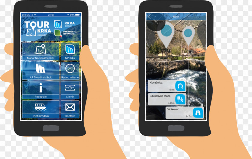Smartphone Krka Šibenik Skradinski Buk PNG