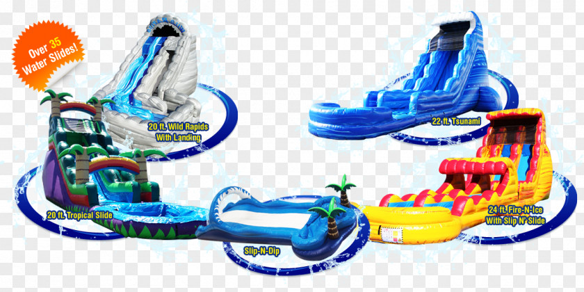 Water Slide Carnival Pride Inflatable Bouncers Pool Slides Clown Around Party Rentals Renting PNG