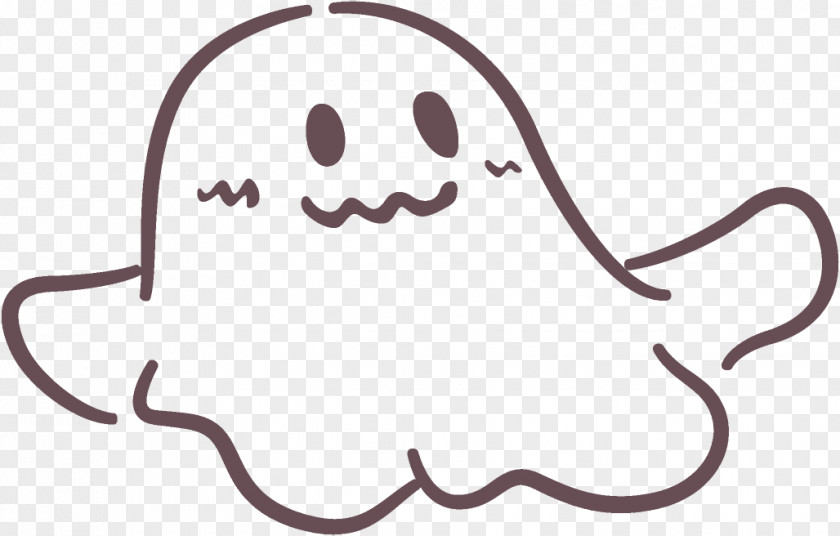 Coloring Book Smile Ghost Halloween PNG