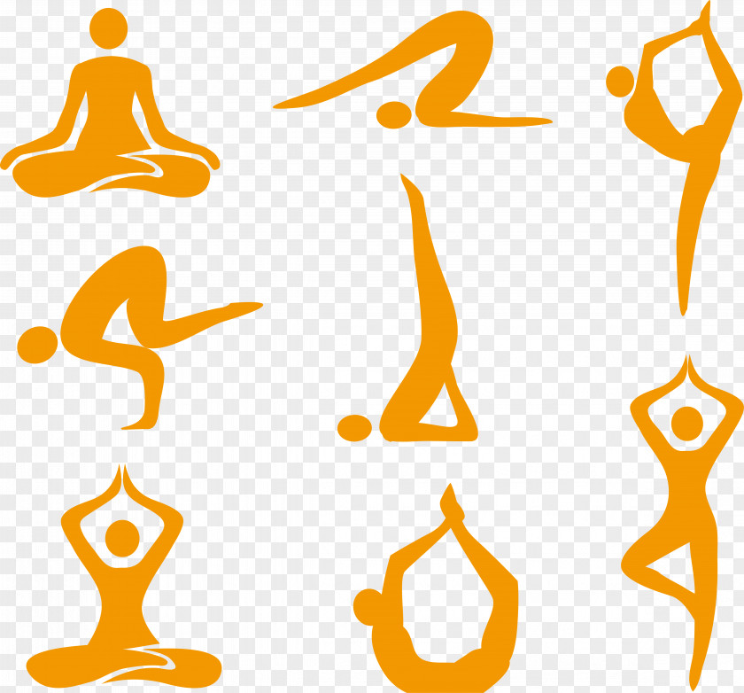 Gymnastics Vector Material Yoga Asana Royalty-free Illustration PNG