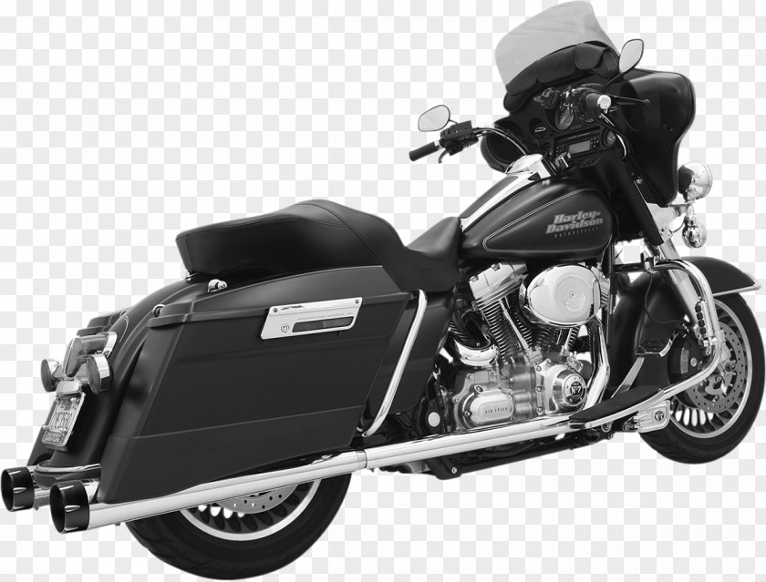 Motorcycle Exhaust System Harley-Davidson Super Glide Muffler PNG