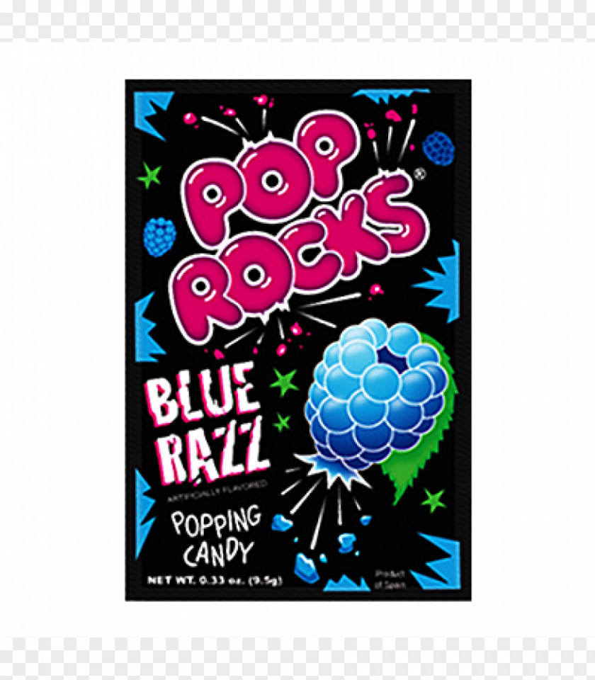 Pop Rocks Fizzy Drinks Candy Gummy Bear Blue Raspberry Flavor PNG
