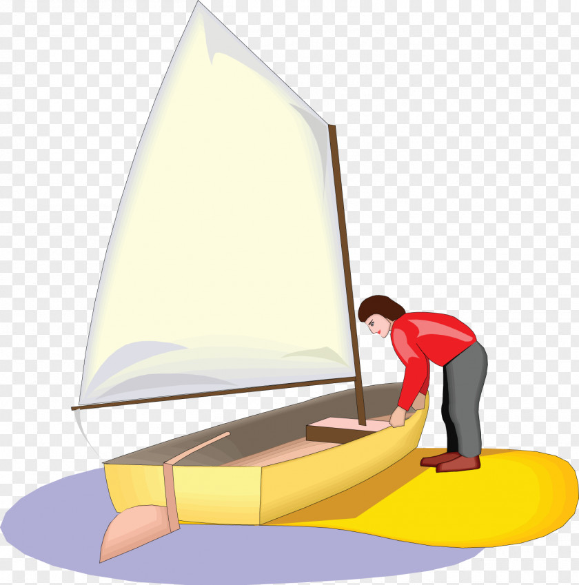 Sailboat Dinghy Sailing Boat Scow Clip Art PNG