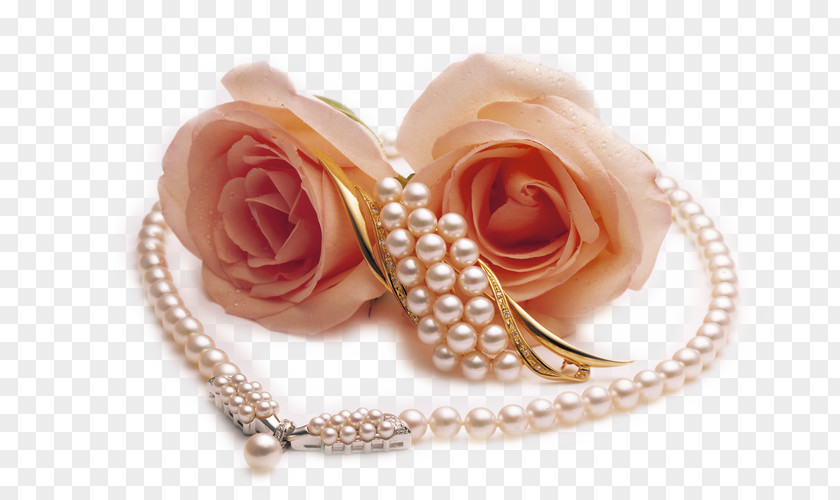 SCUBA DIVING Pearl Necklace Rose Jewellery PNG