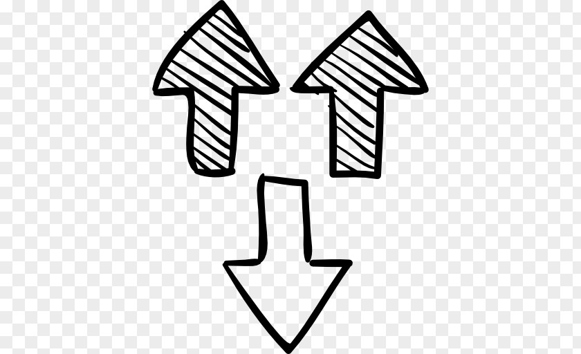 Arrow Sketch Symbol PNG