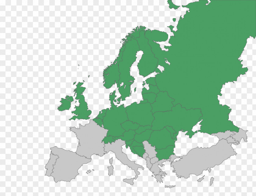 European Wind Green Europe Blank Map PNG