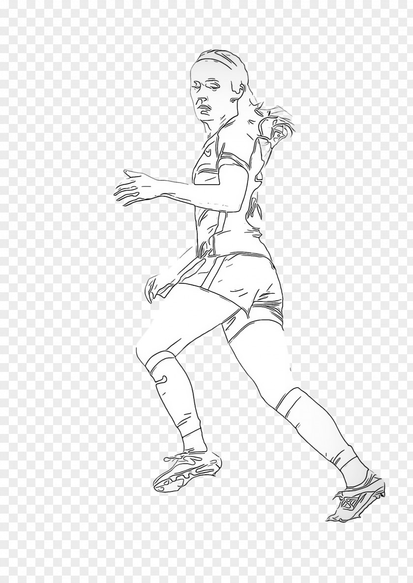 Lunge Joint Line Art Standing Footwear Human Leg Arm PNG