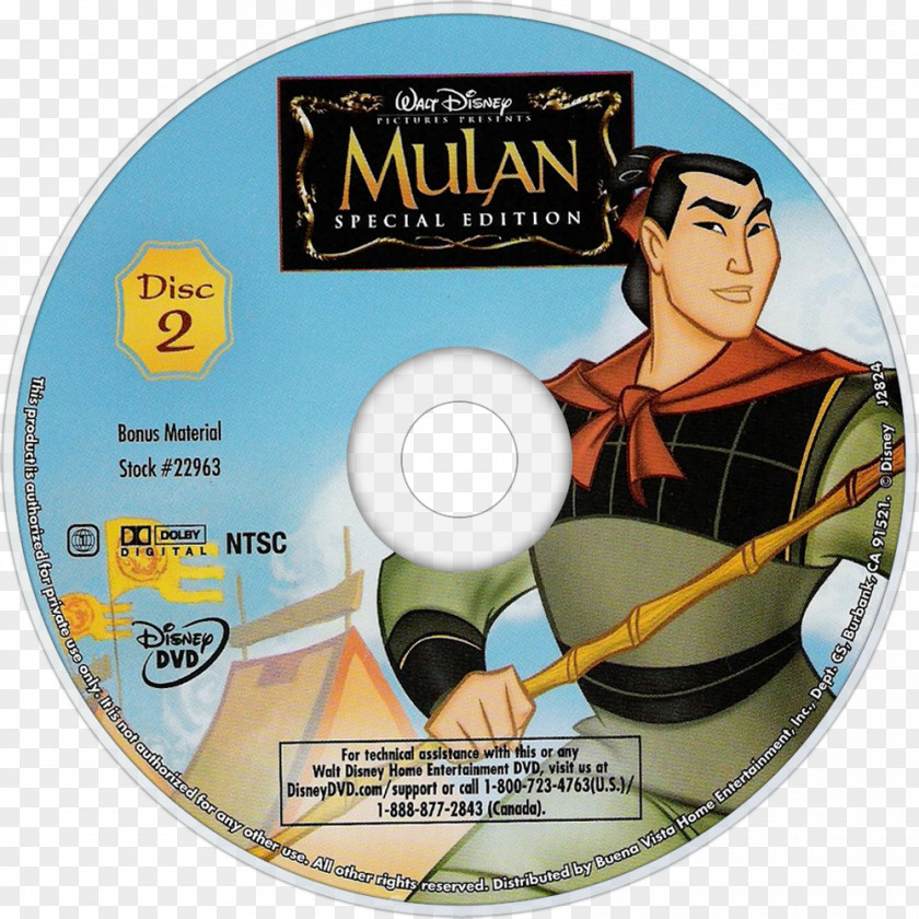 Mulan Compact Disc Book DVD PNG
