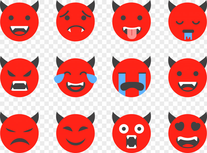 Demon Expression Smiley Devil Icon PNG