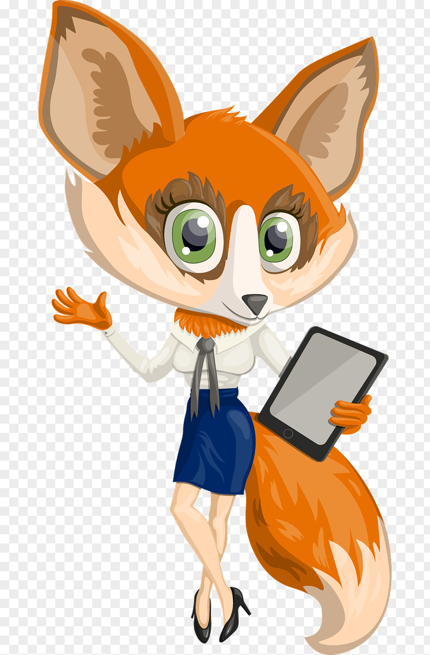 Fox Red Character Clip Art PNG