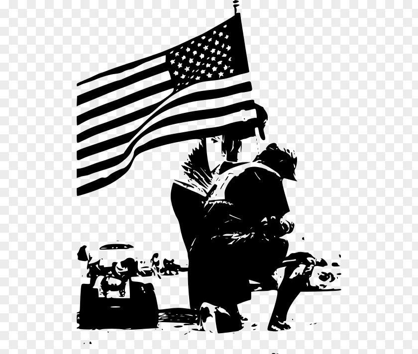 Memorial Day Usa Black And White Clip Art PNG