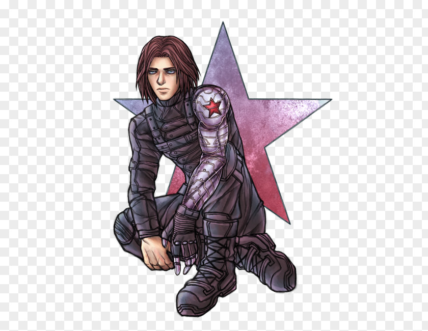 Bucky Barnes Cartoon Legendary Creature PNG