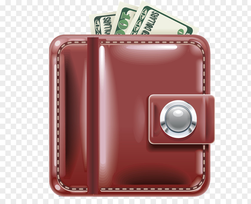 Dinero Wallet Money Bag Currency Strap PNG