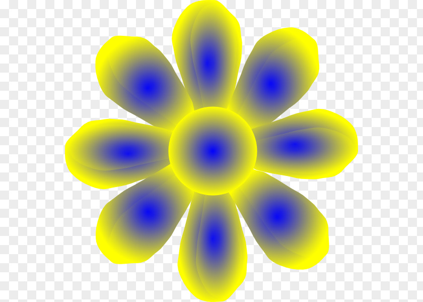 Eflower Flower Yellow Blue Clip Art PNG