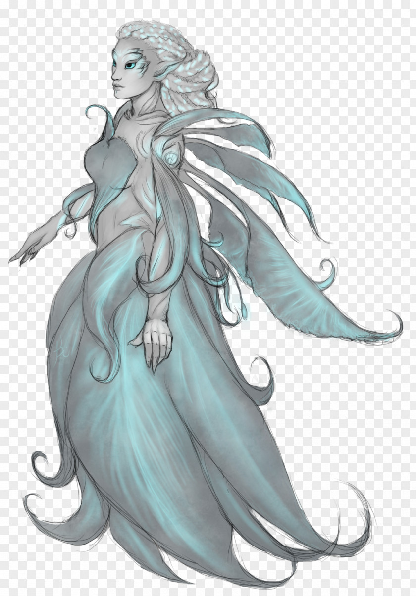 Guild Wars 2 Fairy Marine Mammal Costume Design PNG