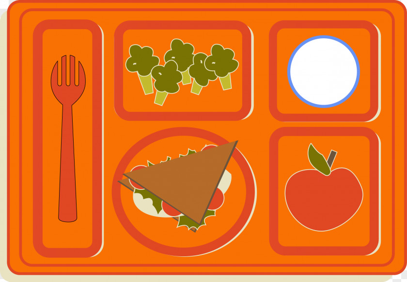 Calfresh Cliparts Lunch Tray Cafeteria Clip Art PNG