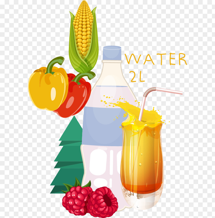 Fruit Drinks Water Vector Material Juice Cocktail Garnish Non-alcoholic Drink PNG