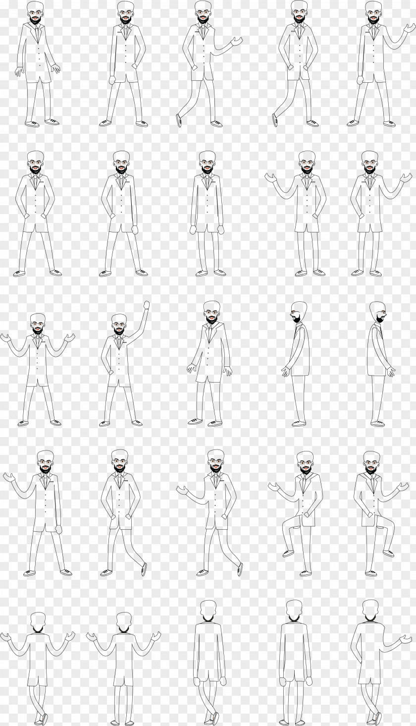 Joint Line Art Background PNG