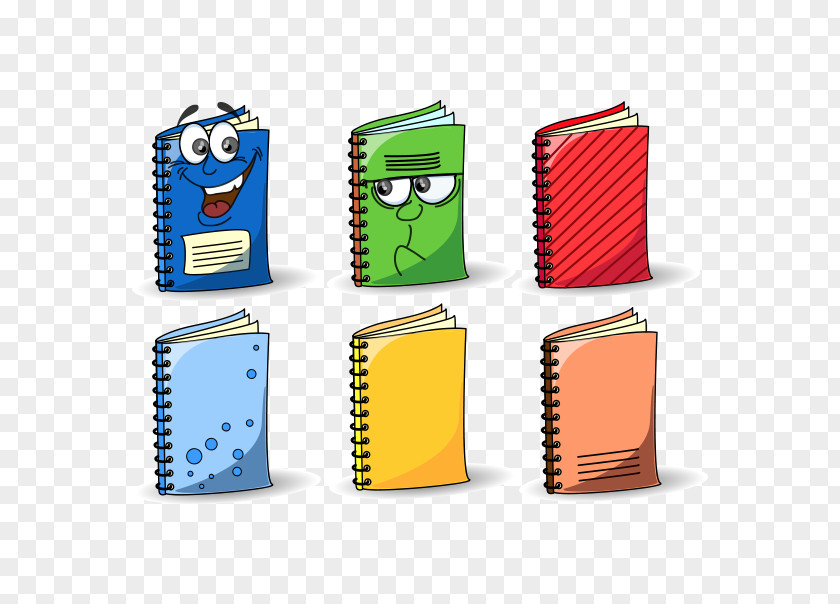 Notebook Cartoon Book Clip Art PNG