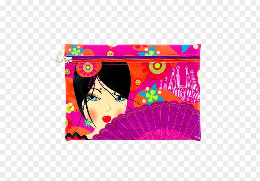Sublimação Flamenco Geisha Make-up Pen & Pencil Cases Textile PNG