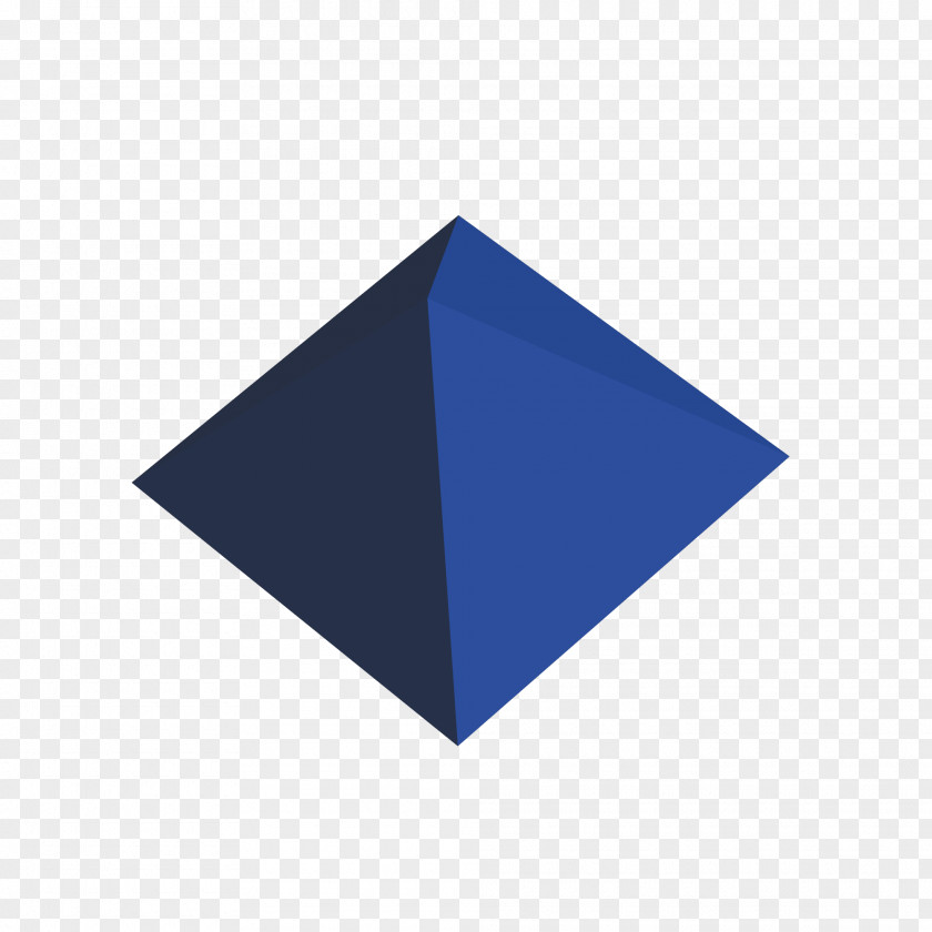 Blue Three Pyramid Triangle Pattern PNG