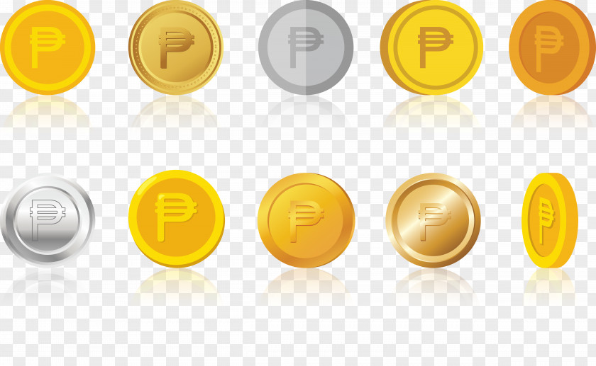 Gold Coin Set Icon PNG