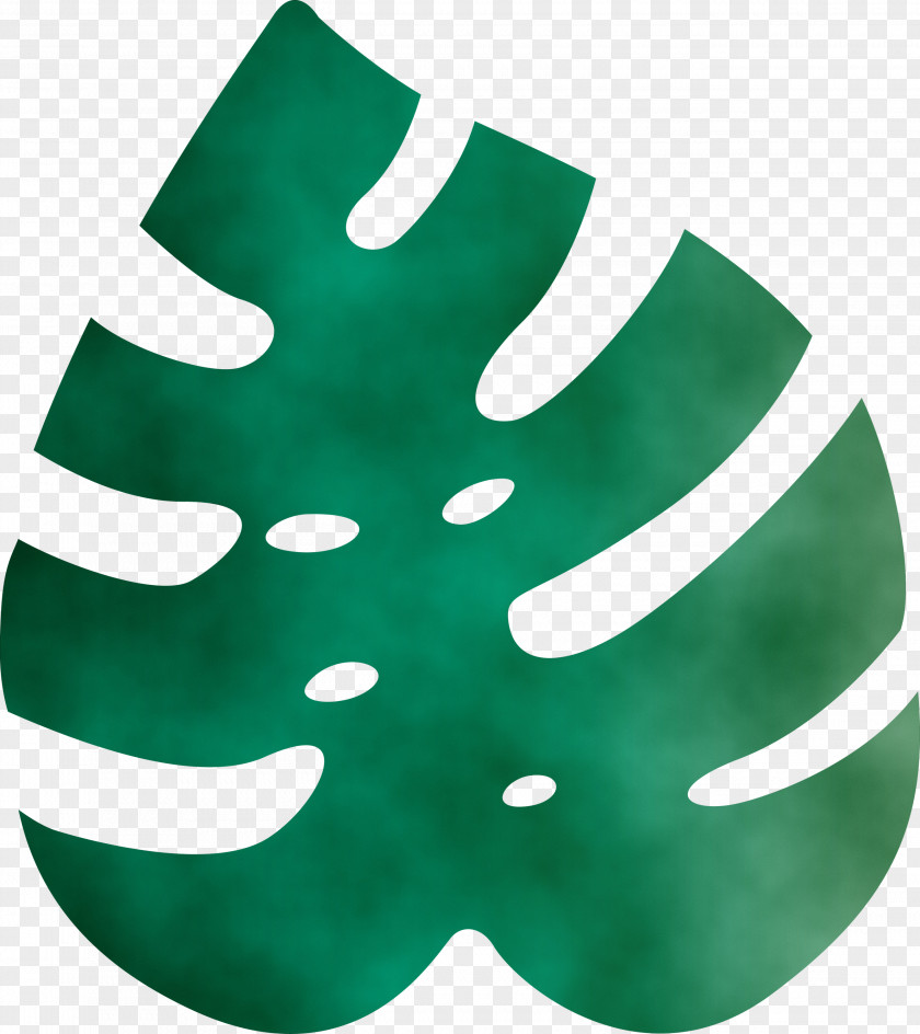 Green Leaf Teal M Symbol PNG
