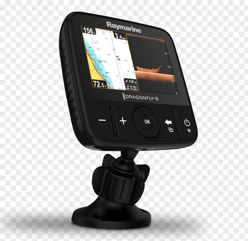 Map GPS Navigation Systems Raymarine Dragonfly PRO Chirp Transducer Plc PNG