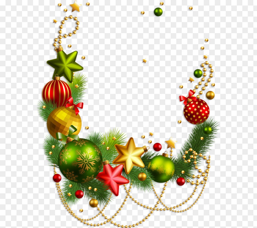 Santa Claus Decorative Borders Christmas Ornament Clip Art Decoration PNG