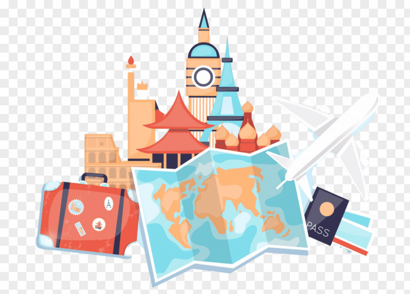 Vacation Summer Travel Tourism Vector Graphics PNG