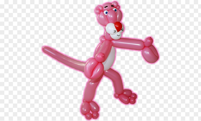 Balloon Animal Pink M Figurine PNG