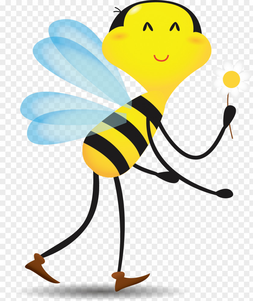 Beautiful Bee Honey PNG