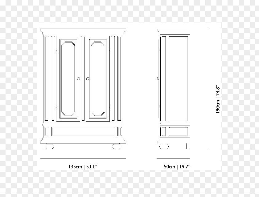 Line Armoires & Wardrobes Door Handle Angle PNG