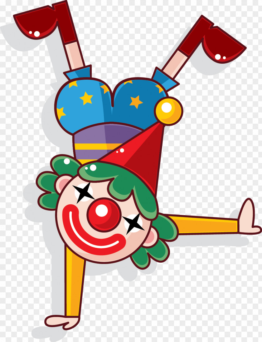 Vector Clown Circus Sticker Media Descriptor File PNG