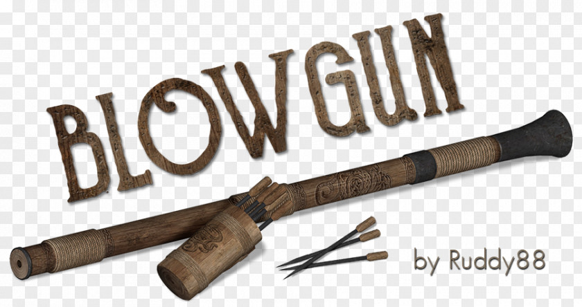 Blowgun Darts Firearm Gun Barrel Weapon PNG